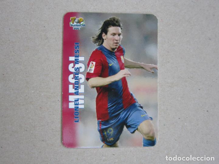 Fu&szlig;ball-Sticker: FICHAS LIGA 2007 TOP PLATINUM MATE N&ordm; 730 MESSI BARCELONA 06 07 MUNDICROMO 2006 2007