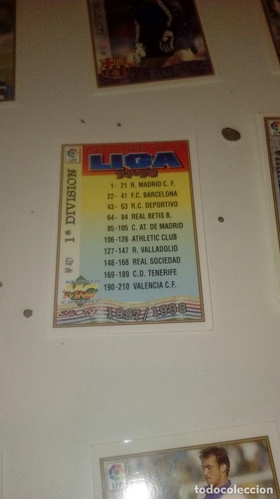 Fu&szlig;ball-Sticker: C-LQVA LIGA MUNDICROMO SPORT LIGA 97 98 1997 1998 INDICE