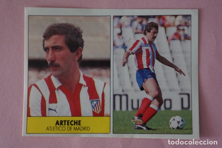Cromos de f&uacute;tbol: CROMO DE F&Uacute;TBOL ARTECHE DEL ATLETICO DE MADRID SIN PEGAR LIGA FESTIVAL 1987-1988/87-88