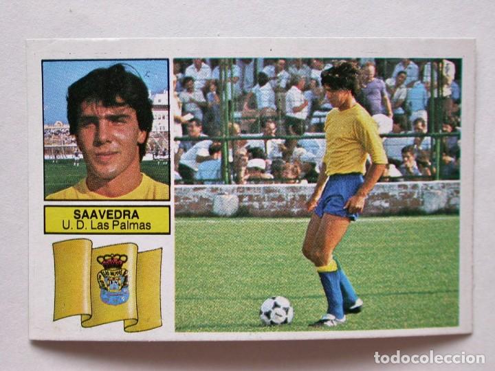 Cromos de f&uacute;tbol: SAAVEDRA DE EDICIONES ESTE 82-83 LAS PALMAS, DESPEGADO - Foto 1