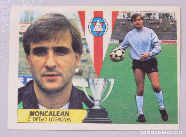 Cromos de f&uacute;tbol: CROMO. MONCALEAN. LOGRO&Ntilde;ES. 1987/88. ESTE. LA LIGA - Foto 1