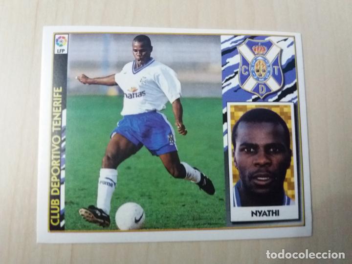 Cromos de F&uacute;tbol: EDICIONES ESTE 97 98 BAJA NYATHI TENERIFE CROMO NUEVO SIN PEGAR