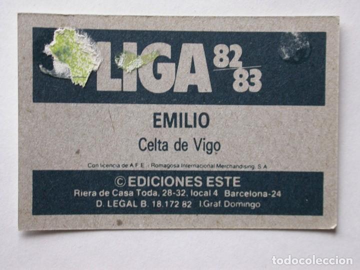 Cromos de f&uacute;tbol: EMILIO DE EDICIONES ESTE 82-83 CELTA, DESPEGADO - Foto 2