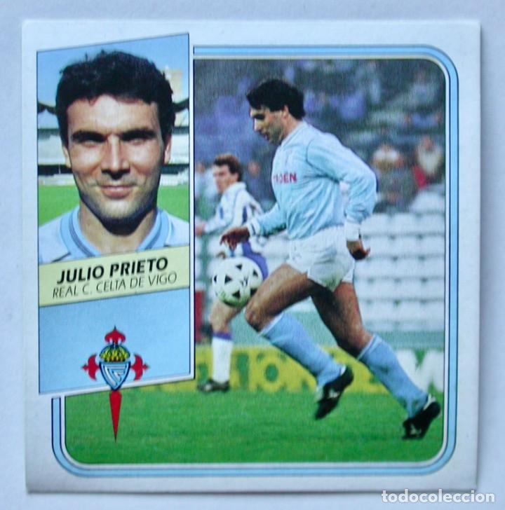 Cromos de f&uacute;tbol: JULIO PRIETO DEL CELTA EDICIONES ESTE 89-90, NUNCA PEGADO - Foto 1
