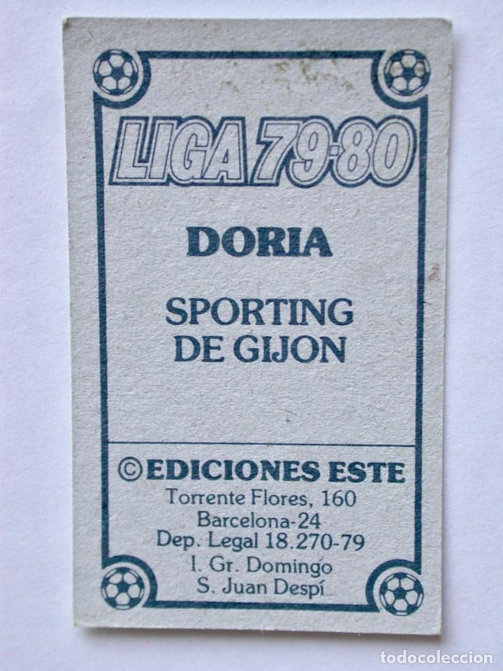 Cromos de f&uacute;tbol: DORIA DEL SPORTING DE EDICIONES ESTE 79-80, NUNCA PEGADO - Foto 2