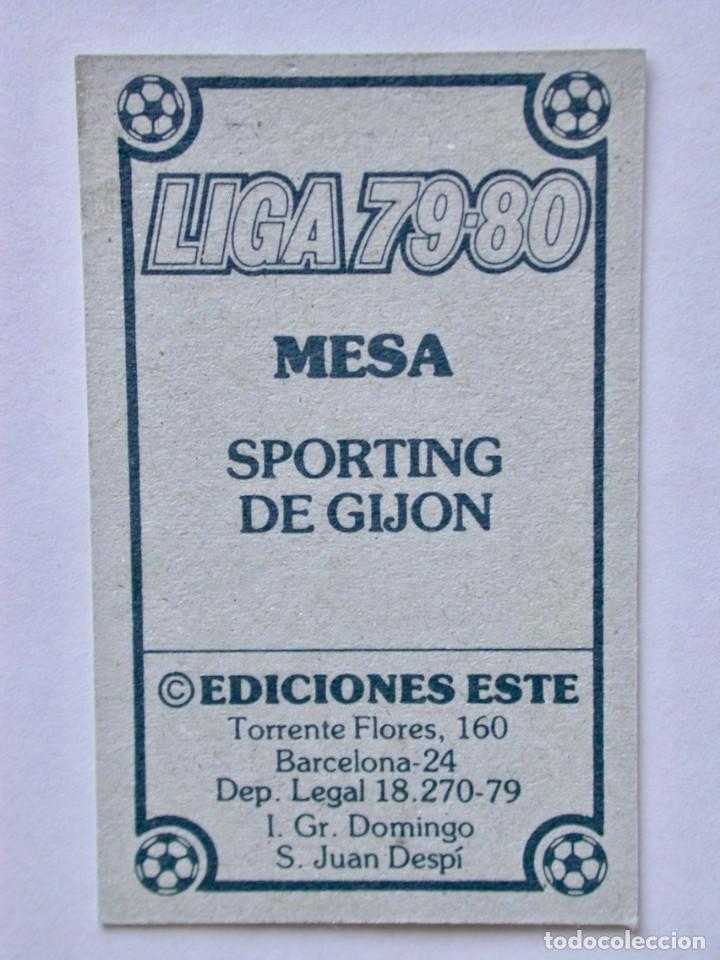 Cromos de f&uacute;tbol: MESA DEL SPORTING DE EDICIONES ESTE 79-80, NUNCA PEGADO - Foto 2