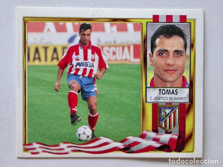 Cromos de f&uacute;tbol: TOM&Aacute;S DEL AT. MADRID DE EDICIONES ESTE 95-96, NUNCA PEGADO - Foto 1