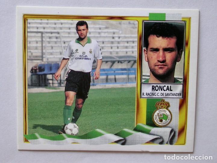 Cromos de f&uacute;tbol: RONCAL DEL RACING DE EDICIONES ESTE 95-96, NUNCA PEGADO - Foto 1