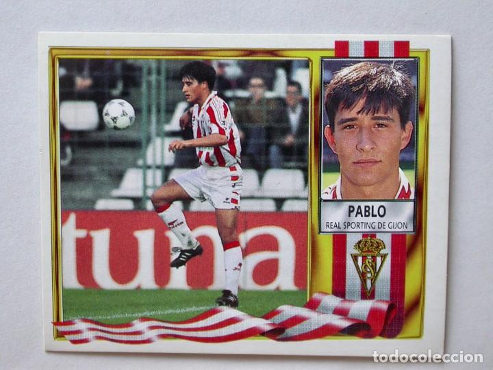 Cromos de f&uacute;tbol: PABLO DEL SPORTING DE EDICIONES ESTE 95-96, NUNCA PEGADO - Foto 1