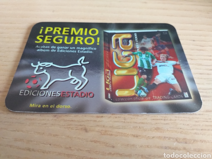 Cromos de F&uacute;tbol: F&Uacute;TBOL CROMO BONO PREMIO SEGURO &Aacute;LBUM BRILLO LISO EDICIONES ESTADIO 2007 2008