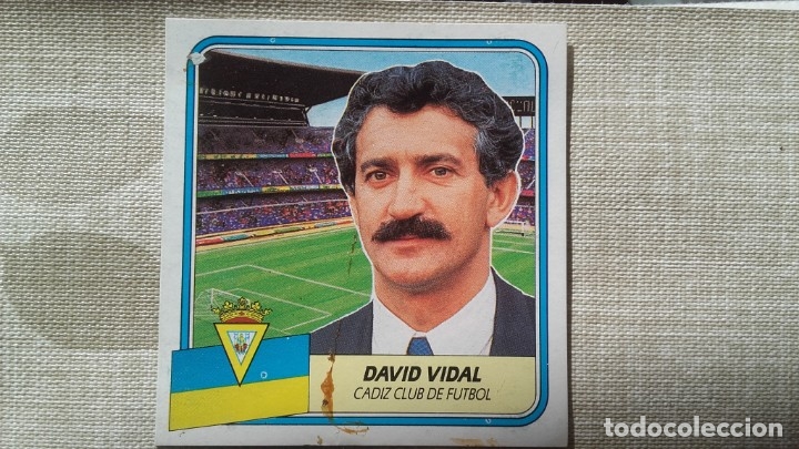 Cromos de f&uacute;tbol: DAVID VIDAL CADIZ ED ESTE 89 90 - Foto 1