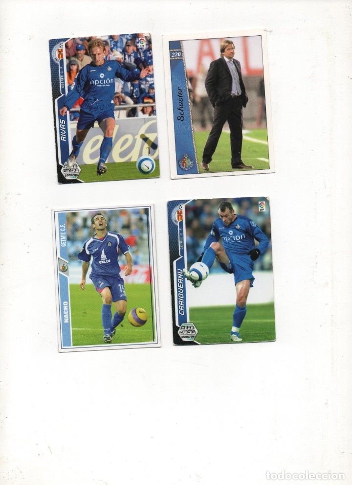 Cromos de f&uacute;tbol: 4 CROMOS DEL GETAFE - Foto 1