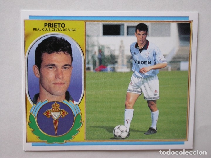 Cromos de f&uacute;tbol: PRIETO DEL CELTA DE EDICIONES ESTE 96-97, NUNCA PEGADO - Foto 1