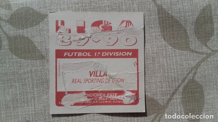 Cromos de f&uacute;tbol: VILLA SPORTING GIJON ED ESTE 89 90 - Foto 2