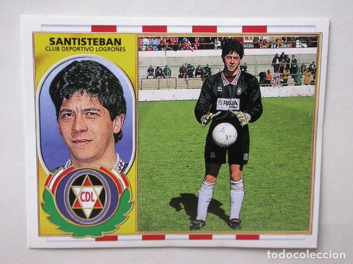 Cromos de f&uacute;tbol: SANTISTEBAN DEL LOGRO&Ntilde;ES DE EDICIONES ESTE 96-97, NUNCA PEGADO - Foto 1