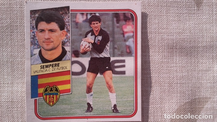 Cromos de f&uacute;tbol: SEMPERE VALENCIA ED ESTE 89 90 - Foto 1