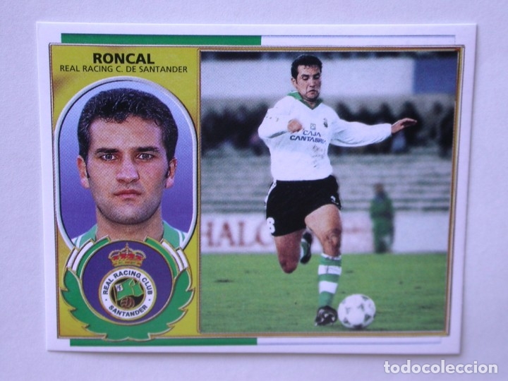 Cromos de f&uacute;tbol: RONCAL DEL RACING DE EDICIONES ESTE 96-97, NUNCA PEGADO - Foto 1