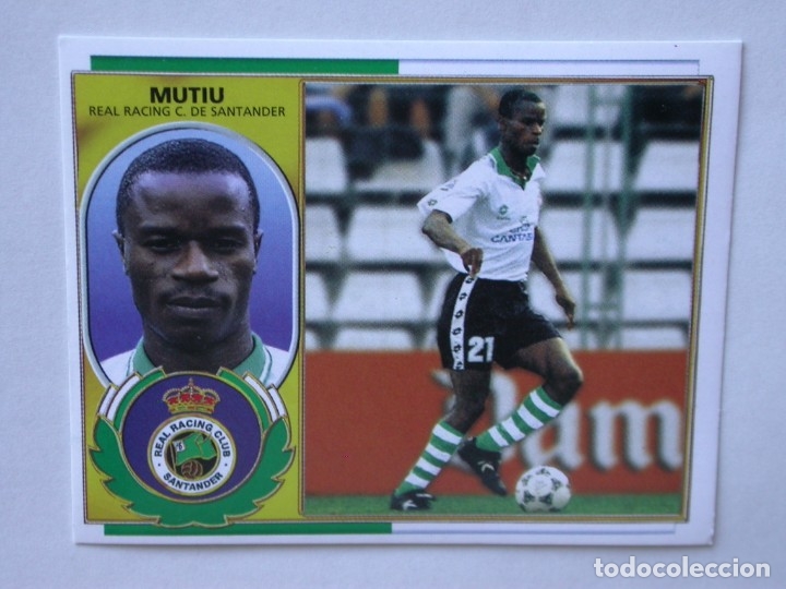 Cromos de f&uacute;tbol: MUTIU DEL RACING DE EDICIONES ESTE 96-97, NUNCA PEGADO - Foto 1