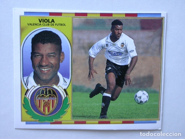 Cromos de f&uacute;tbol: VIOLA DEL VALENCIA DE EDICIONES ESTE 96-97, NUNCA PEGADO - Foto 1
