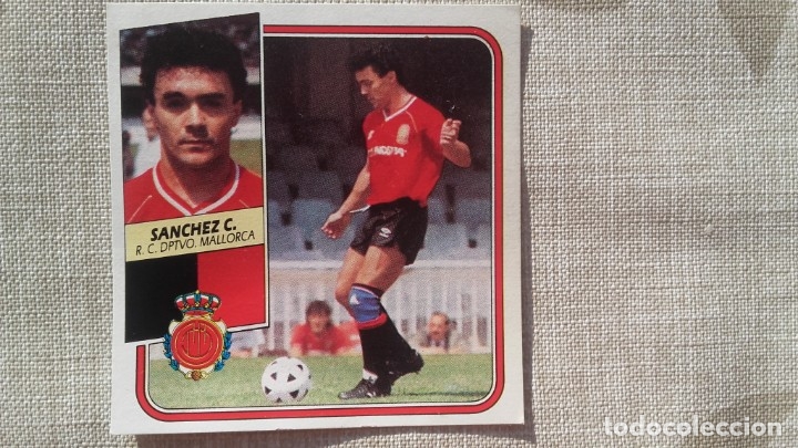 Cromos de f&uacute;tbol: SANCHEZ C. DEL R.C.D.MALLORCA ESTE 89-90 - Foto 1