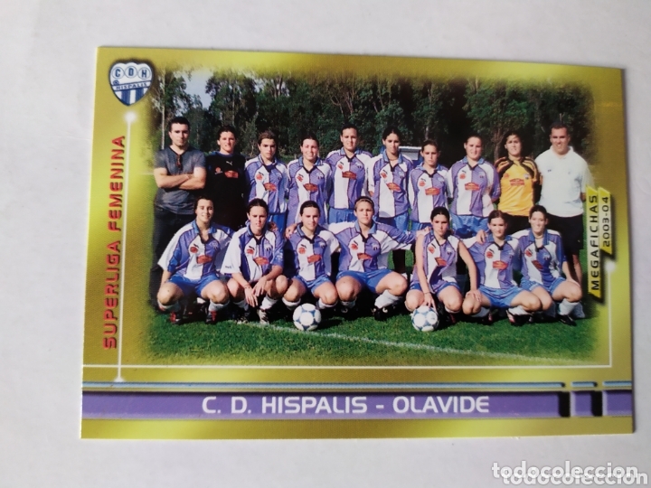 Football Stickers: Megafichas 2003 2004 03 04 panini C.D.Hispalis -Olavide n&ordm; 436 Superliga Femenina megacracks