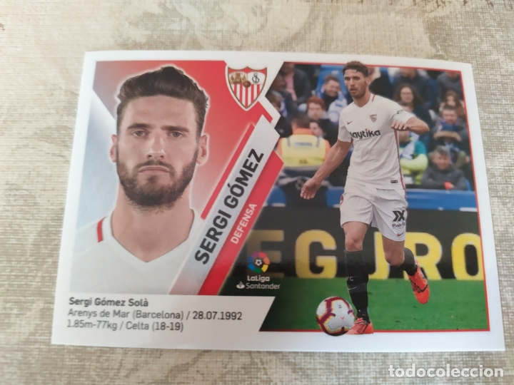 Cartes &agrave; collectionner de Football: LIGA EDICIONES ESTE 2019 2020 19 20 SEVILLA N&ordm;4  4 SERGI GOMEZ . SIN PEGAR