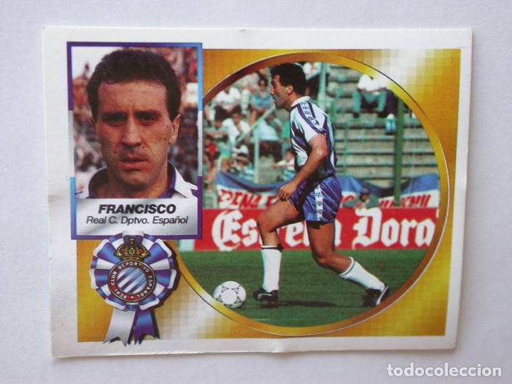 Cromos de f&uacute;tbol: FRANCISCO DEL ESPA&Ntilde;OL DE EDICIONES ESTE 94-95, NUNCA PEGADO - Foto 1