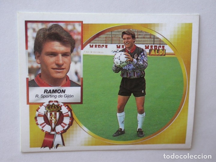 Cromos de f&uacute;tbol: RAM&Oacute;N DEL SPORTING DE EDICIONES ESTE 94-95, NUNCA PEGADO - Foto 1