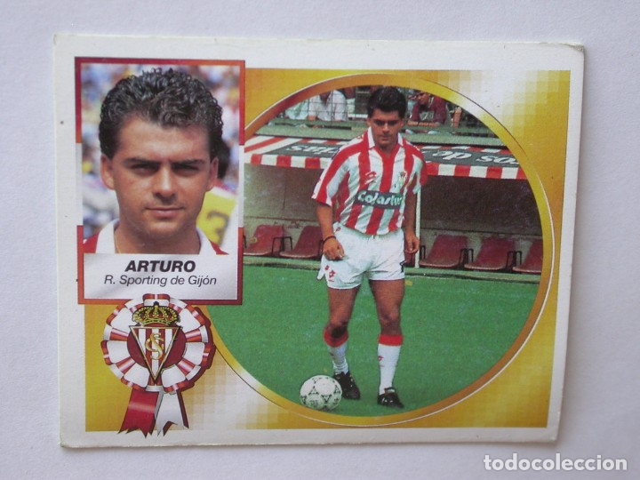 Cromos de f&uacute;tbol: ARTURO DEL SPORTING DE EDICIONES ESTE 94-95, NUNCA PEGADO - Foto 1