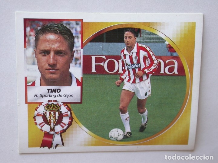 Cromos de f&uacute;tbol: TINO DEL SPORTING DE EDICIONES ESTE 94-95, NUNCA PEGADO - Foto 1