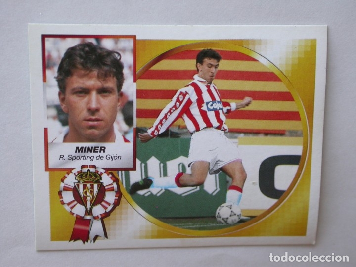 Cromos de f&uacute;tbol: MINER DEL SPORTING DE EDICIONES ESTE 94-95, NUNCA PEGADO - Foto 1
