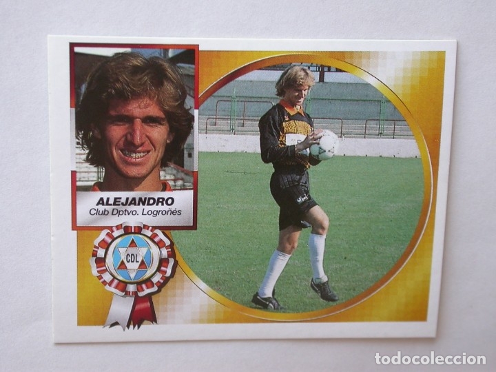 Cromos de f&uacute;tbol: ALEJANDRO DEL LOGRO&Ntilde;&Eacute;S DE EDICIONES ESTE 94-95, NUNCA PEGADO - Foto 1