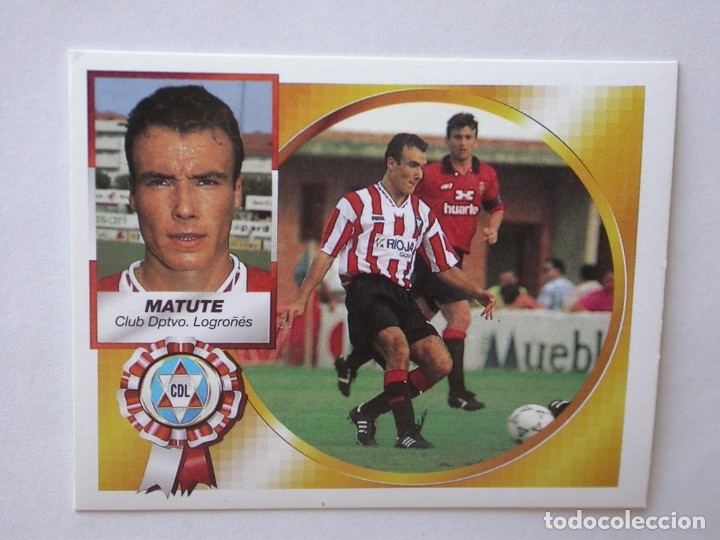 Cromos de f&uacute;tbol: MATUTE DEL LOGRO&Ntilde;&Eacute;S DE EDICIONES ESTE 94-95, NUNCA PEGADO - Foto 1