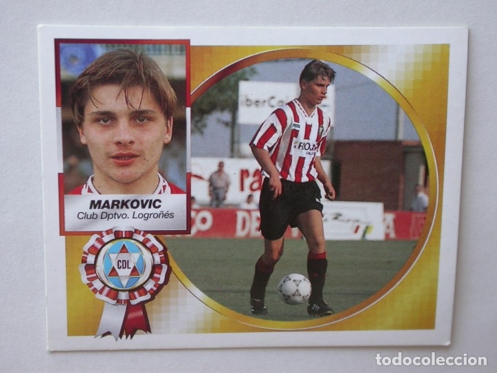Cromos de f&uacute;tbol: MARKOVIC DEL LOGRO&Ntilde;&Eacute;S DE EDICIONES ESTE 94-95, NUNCA PEGADO - Foto 1