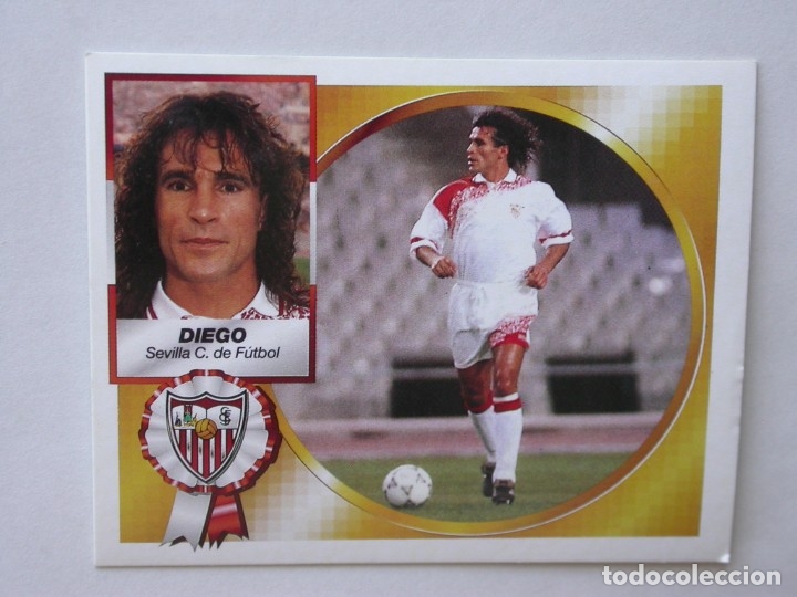 Cromos de f&uacute;tbol: DIEGO DEL SEVILLA DE EDICIONES ESTE 94-95, NUNCA PEGADO - Foto 1
