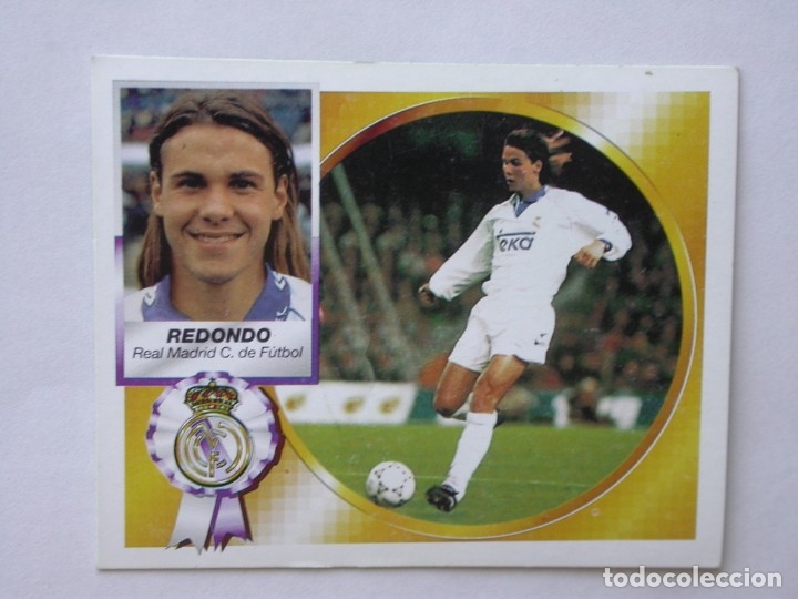 Cromos de f&uacute;tbol: REDONDO VERSI&Oacute;N DEL R. MADRID DE EDICIONES ESTE 94-95, NUNCA PEGADO - Foto 1