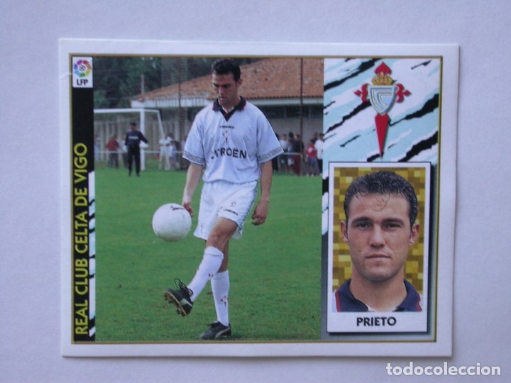Cromos de f&uacute;tbol: PRIETO DEL CELTA DE EDICIONES ESTE 97-98, NUNCA PEGADO - Foto 1
