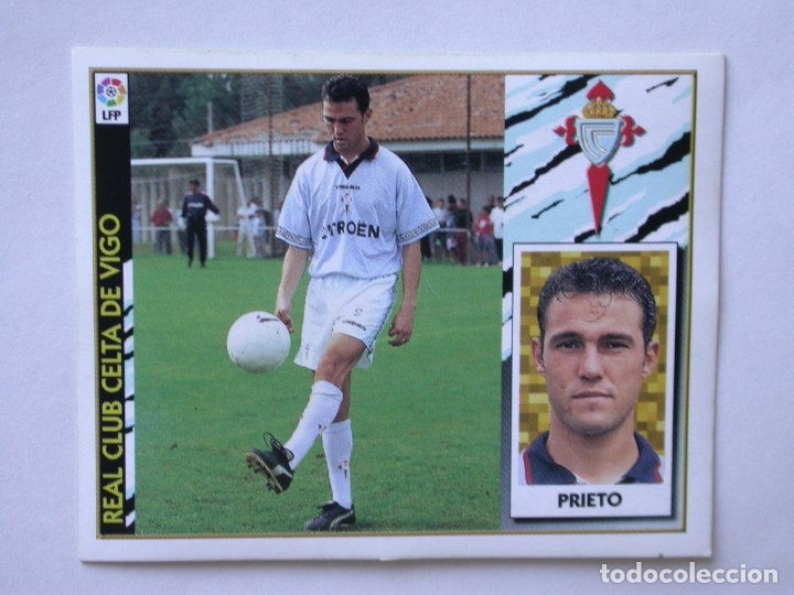 Cromos de f&uacute;tbol: PRIETO DEL CELTA DE EDICIONES ESTE 97-98, NUNCA PEGADO - Foto 1