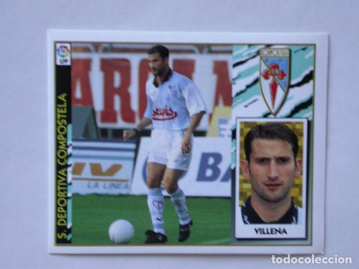 Fu&szlig;ball-Sticker: VILLENA DEL COMPOSTELA DE EDICIONES ESTE 97-98, NUNCA PEGADO
