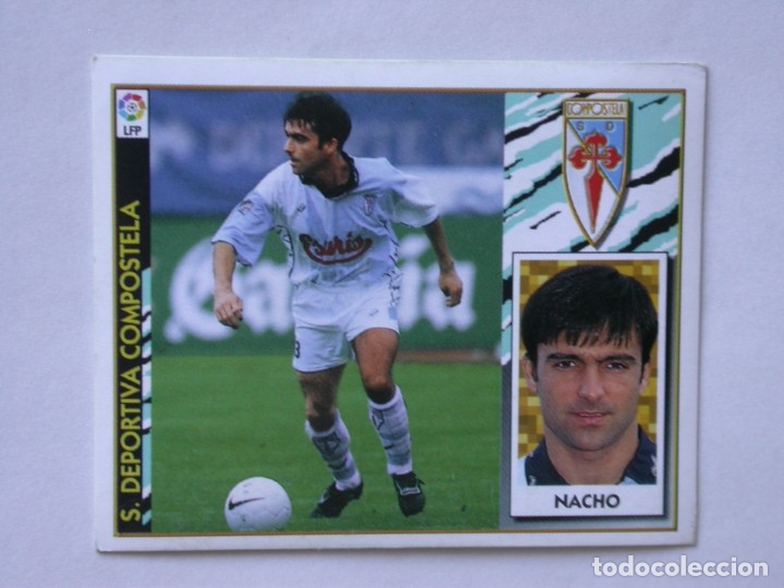 Cromos de f&uacute;tbol: NACHO DEL COMPOSTELA DE EDICIONES ESTE 97-98, NUNCA PEGADO - Foto 1