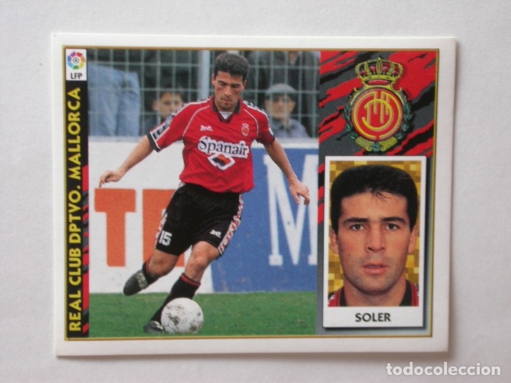 Cromos de f&uacute;tbol: SOLER DEL MALLORCA DE EDICIONES ESTE 97-98, NUNCA PEGADO - Foto 1