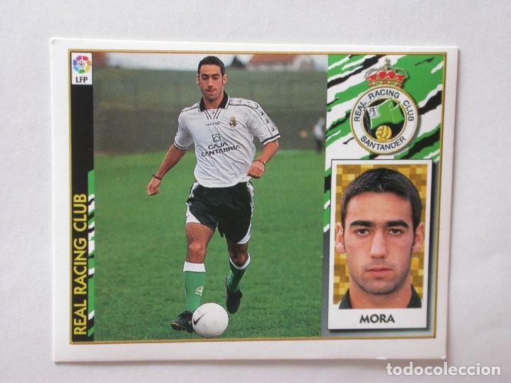 Cromos de f&uacute;tbol: MORA DEL RACING DE EDICIONES ESTE 97-98, NUNCA PEGADO - Foto 1