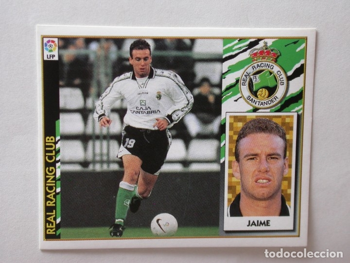 Cromos de f&uacute;tbol: JAIME DEL RACING DE EDICIONES ESTE 97-98, NUNCA PEGADO - Foto 1