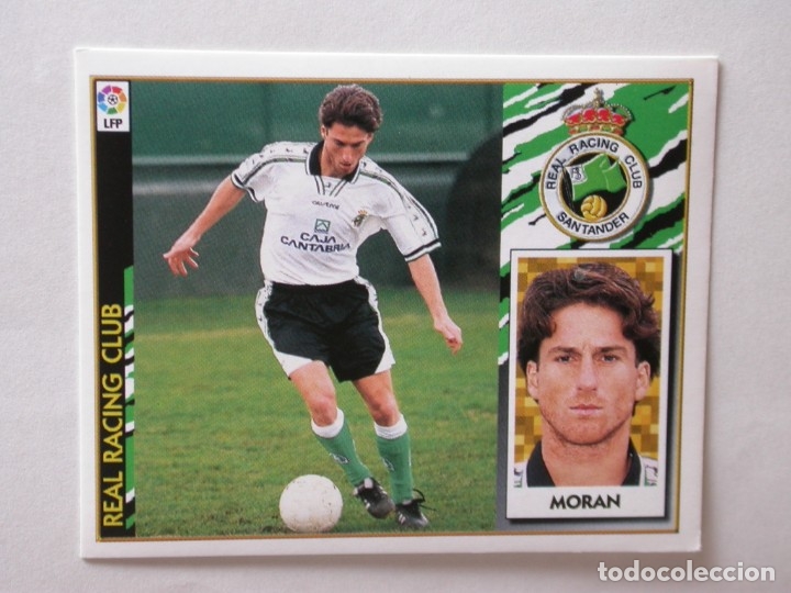 Cromos de f&uacute;tbol: MOR&Aacute;N DEL RACING DE EDICIONES ESTE 97-98, NUNCA PEGADO - Foto 1