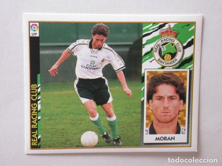 Cromos de f&uacute;tbol: MOR&Aacute;N DEL RACING DE EDICIONES ESTE 97-98, NUNCA PEGADO - Foto 1