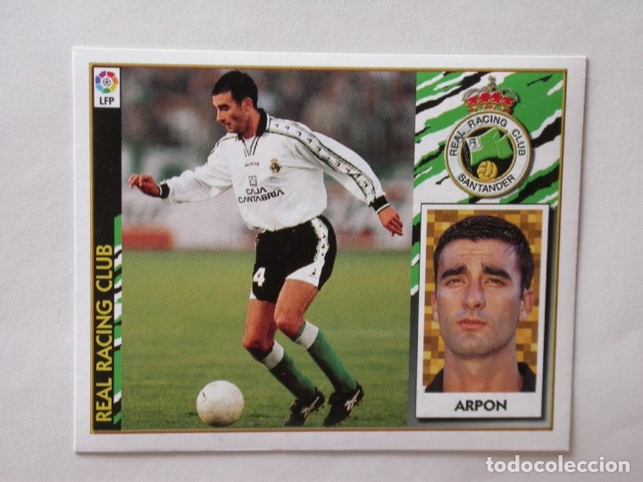 Cromos de f&uacute;tbol: ARP&Oacute;N DEL RACING DE EDICIONES ESTE 97-98, NUNCA PEGADO - Foto 1