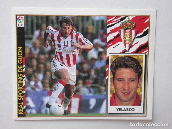 Cromos de f&uacute;tbol: VELASCO DEL SPORTING DE EDICIONES ESTE 97-98, NUNCA PEGADO - Foto 1