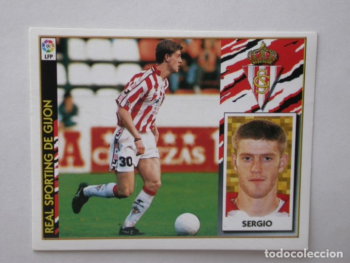Cromos de f&uacute;tbol: SERGIO DEL SPORTING DE EDICIONES ESTE 97-98, NUNCA PEGADO - Foto 1