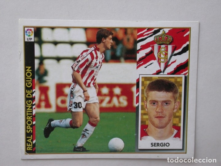 Cromos de f&uacute;tbol: SERGIO DEL SPORTING DE EDICIONES ESTE 97-98, NUNCA PEGADO - Foto 1