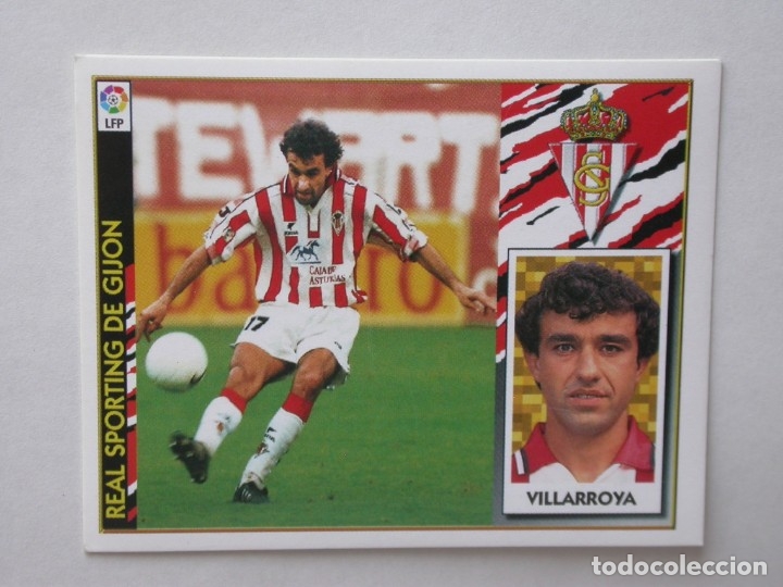 Cromos de f&uacute;tbol: VILLARROYA DEL SPORTING DE EDICIONES ESTE 97-98, NUNCA PEGADO - Foto 1